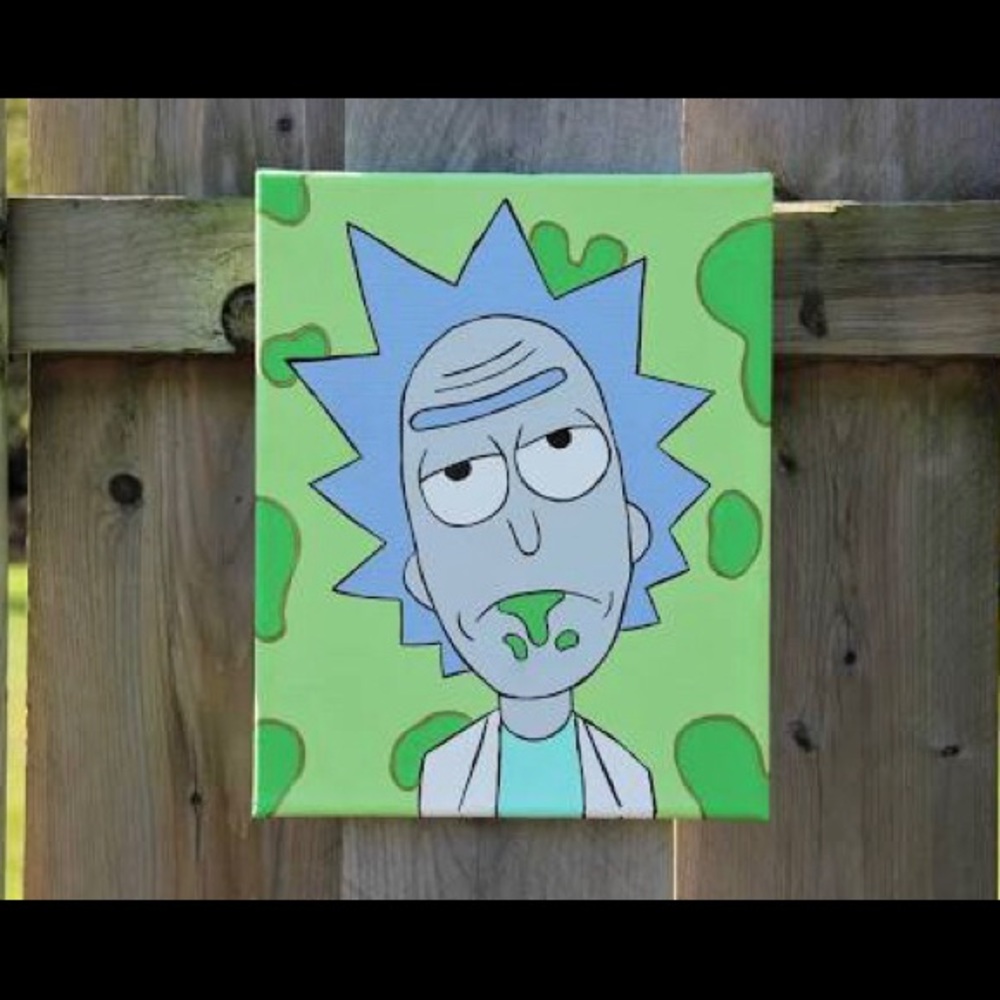 Rick and Morty painting